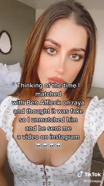 Someone matched with Ben Affleck on a dating app and he sent a video back after they unadded him