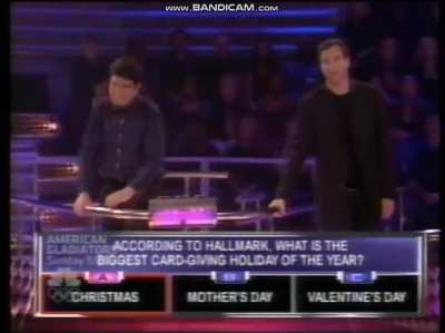 Getting $1,000,000 on the correct answer