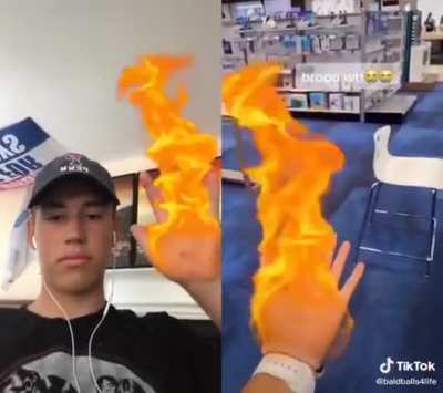 I guess your hand burned down by now...