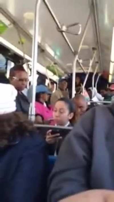 Karen on bus gets called out