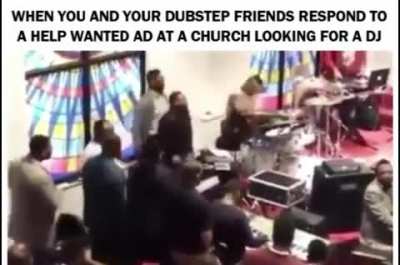 When the church selects your squad for the music