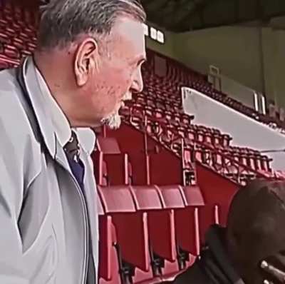Ian Wright meets his former teacher. He describes him as “the first positive male figure in his life”