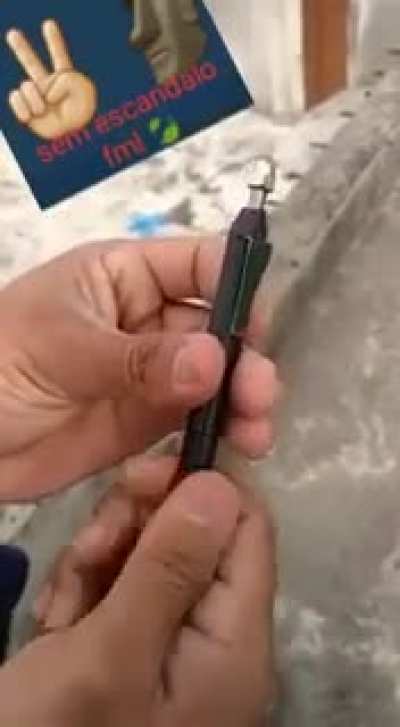 This pencil is secretly a gun