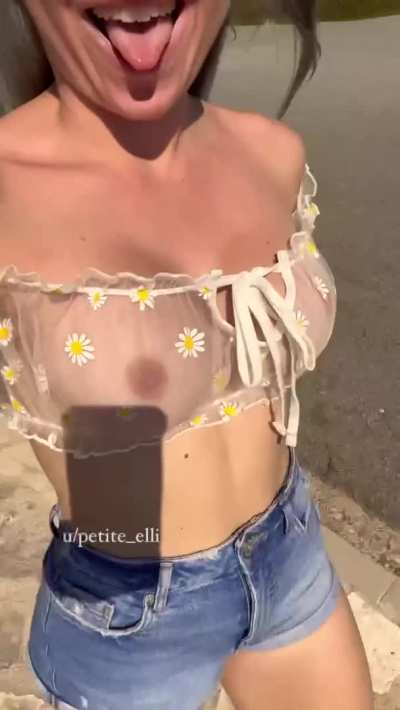 I think he didn't like the flowers on my top that's why he went on the road.