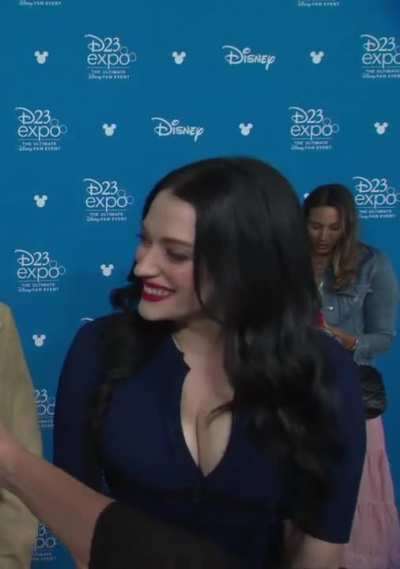 I think Kat denning's blue dress should be as legendary as scarlett's red dress