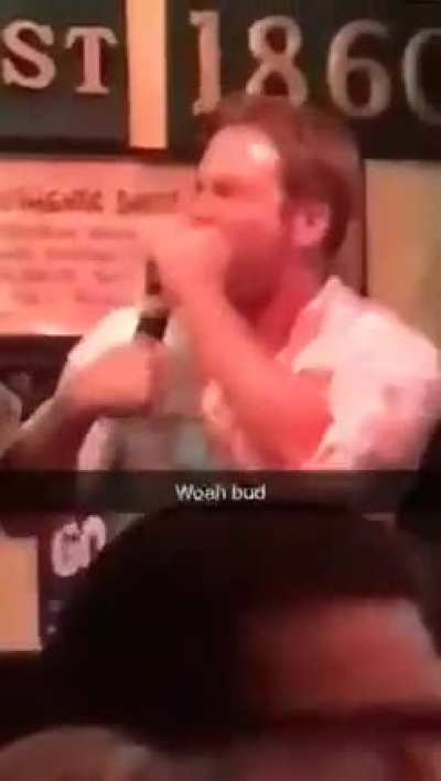 Nobody misses karaoke more than this guy