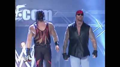 One of my favourite ever entrances. The camera swivel to the two of them walking out looks so damn cool to me.