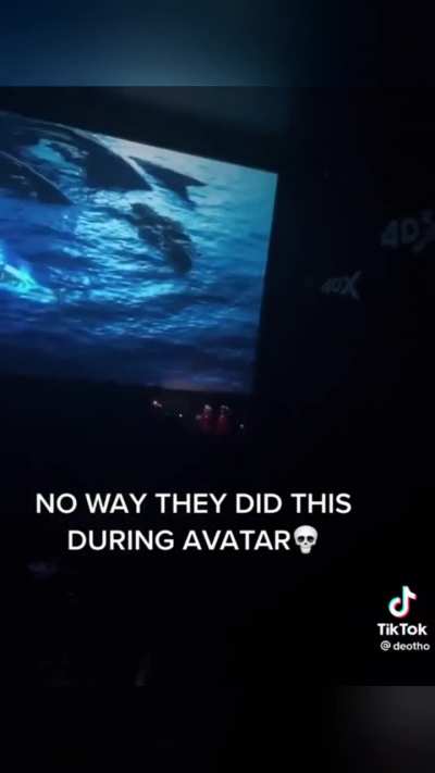 a group of idiots decide to interrupt a the screening of the new avatar movie with their loud bullshit