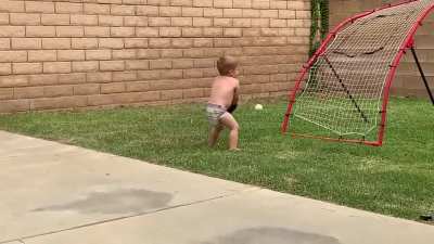 My Lil' Nephew's stance is on point.
