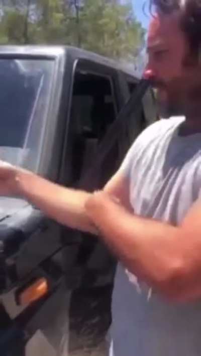 Cooking an egg near the edge of your car