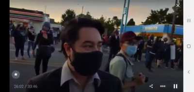 White liberals harass a random Asian man because they think he's Andy Ngo