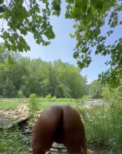 Outside 