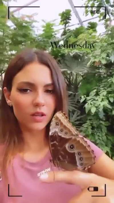 With her new friend