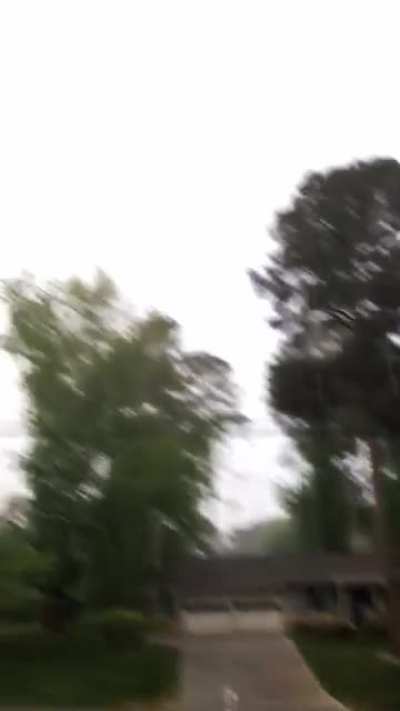 Crazy hailstorm earlier