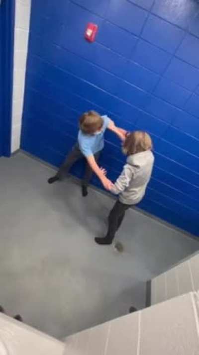 Fight in boys bathroom.