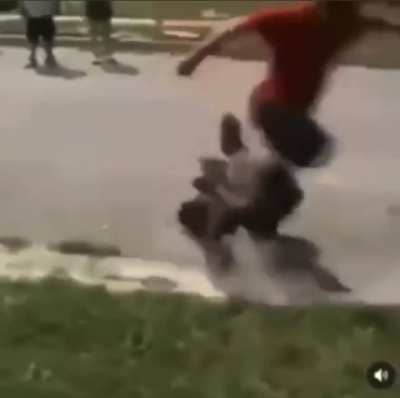 BRUTALLY red shirt wins