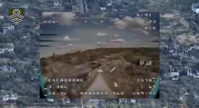 Destruction of a fully loaded Russian TOS-1 on the Pokrovsk front, Donetsk Oblast