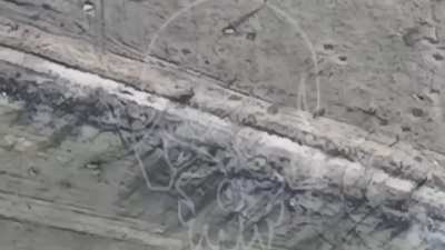 A Russian soldier was struck by a direct hit from an ATGM in Bakhmut Raion