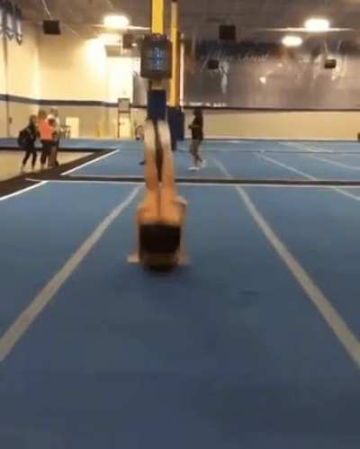 HMC while face flattens