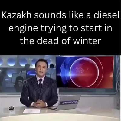 The Kazakh language is fucking weird.