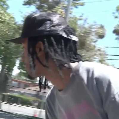 black hair.