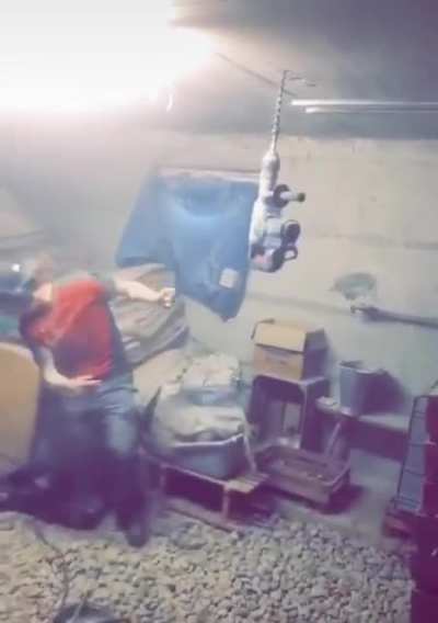 HMB as I drill the ceiling