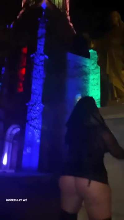 Twerking in public