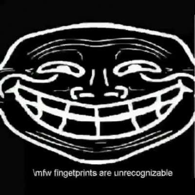 \mfw fingetprints are unrecognizable