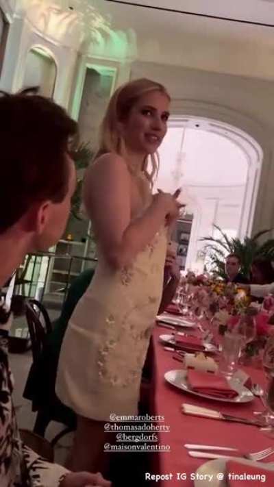 Giving a speech
