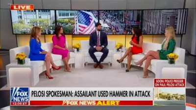Fox news panelist wonders why the white house hasn't denounced all the other hammer attacks