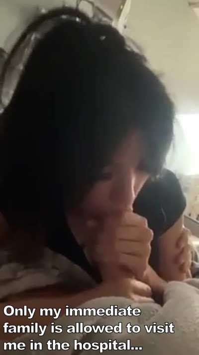 Sister makes her hospitalized brother feel better.