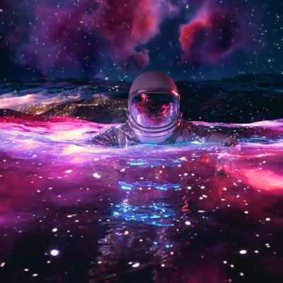 Scary space water