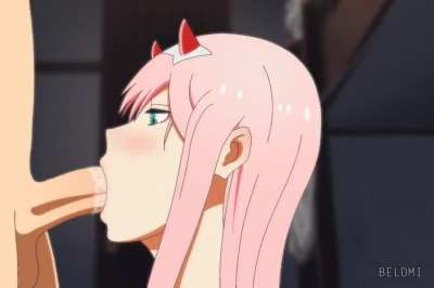 Zero Two Sucks like a Pro