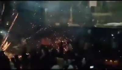 People from a theatre in India bursted firecrackers inside the  cinema hall on the entry of the lead character on screen