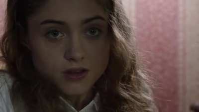 Natalia Dyer when she thinks of all the men stroking for her