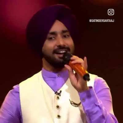 Satinder Sartaj singing Ek Pal Chain Na Aave and showing his vocal skills