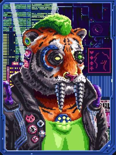 Cyberpunk cat