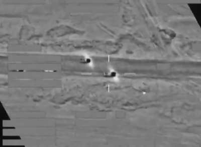 RAF Tornado’s destroy Daesh convoy. Iraq, 2017. 