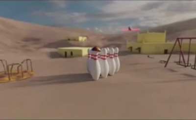 My favourite bowling strike animation yet