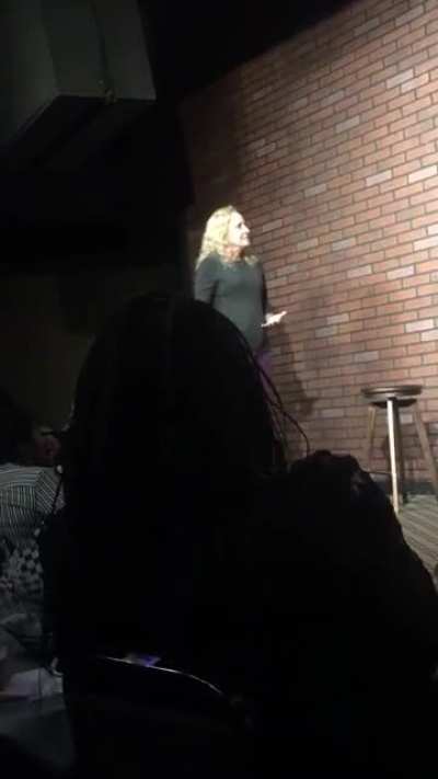 Interrupting the COMEDY show because you felt insulted