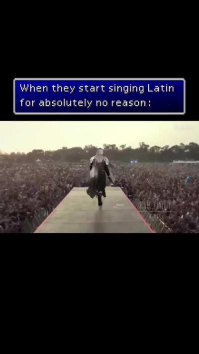 If Sephiroth was like this I'd forget all of his sins just like we do with any other massive celebs