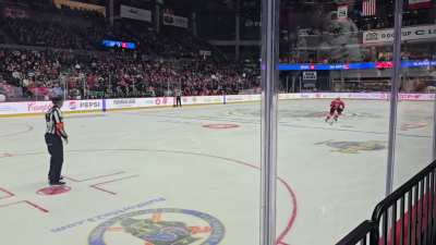 Lardis shootout goal ringside.