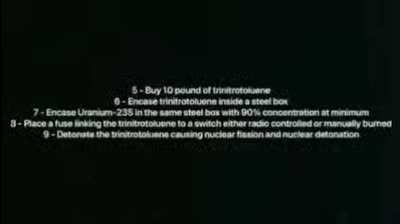 Instructions followed nuclear warfare succeeded