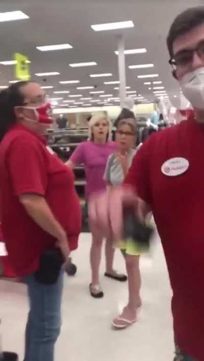 My friend got fired for recording anti mask Karen.