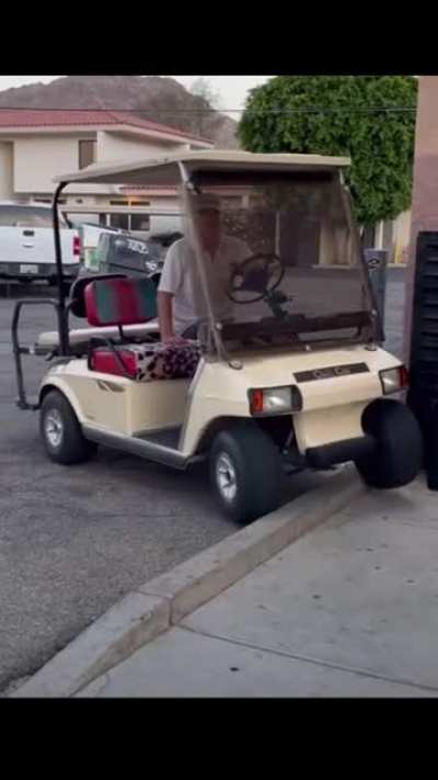 Drunk Florida man takes his golf cart off-road and sends himself flying