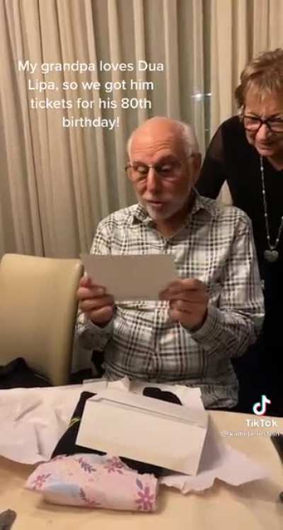 Surprising grandpa