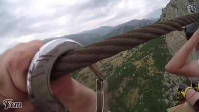 Zip line from hell