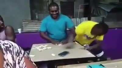 Jamaican dominos go crazy