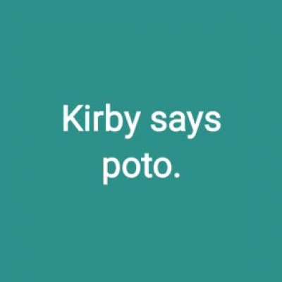 Kirby dijo una mala palabra 😔.