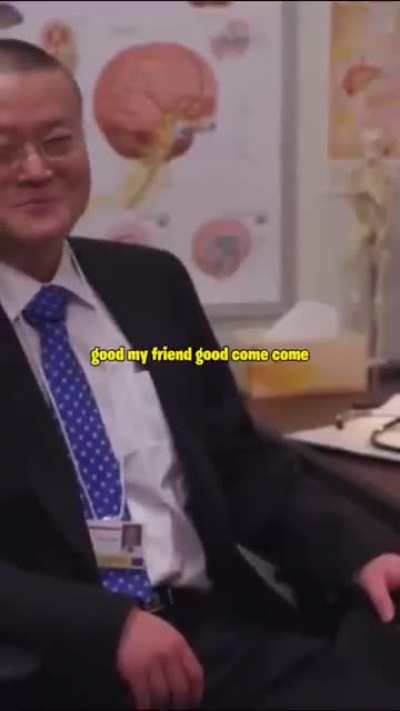 How doctor calm his patient down.